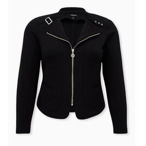 BLACK PONTE MOTO JACKET